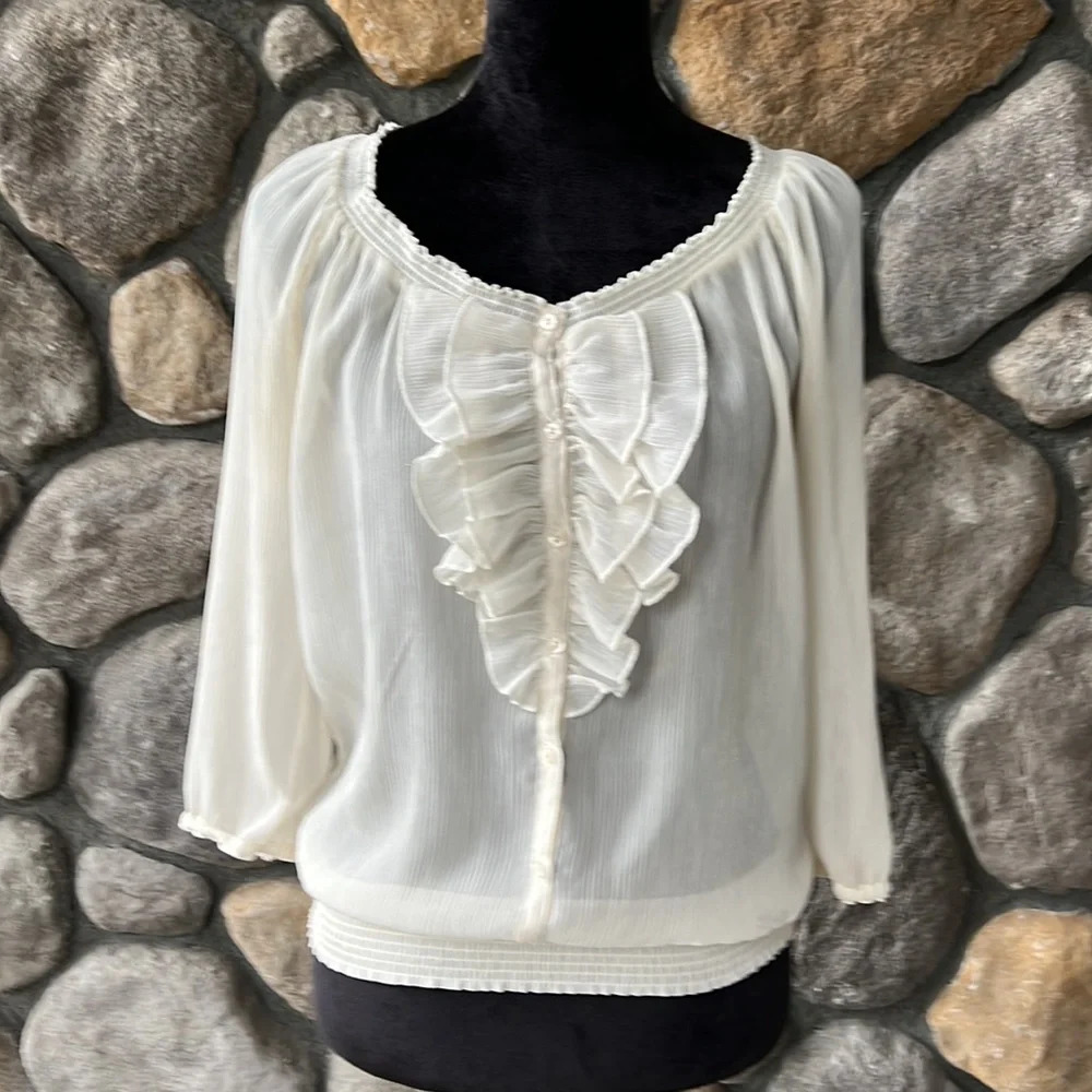 Hollister Sheer Blouse‎ Size M
